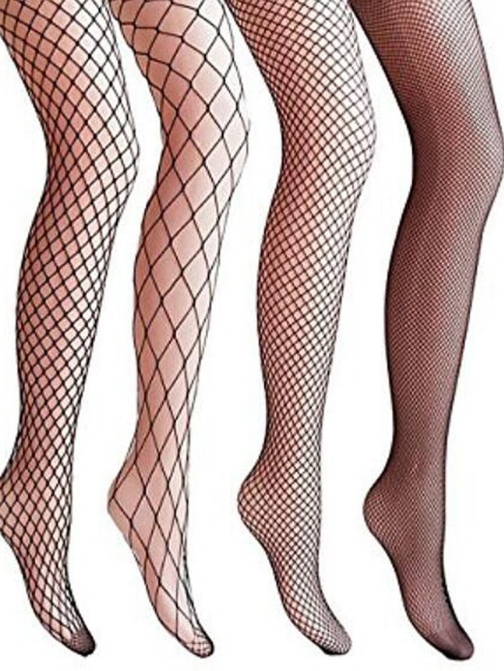 4 Packs Magik Women Fishnet Stocking Cross Seamless Nylon Mesh Tights Pantyhose